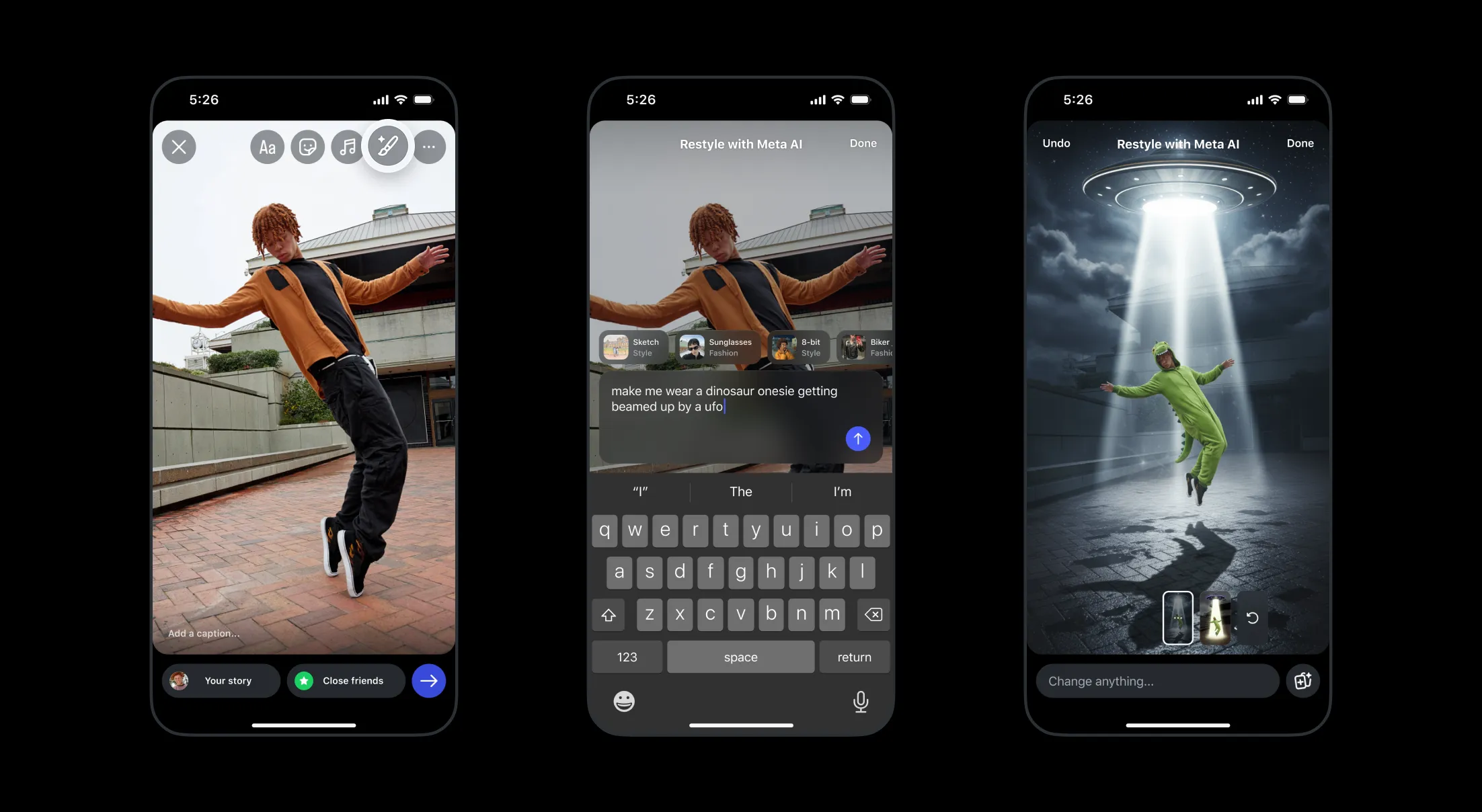 Generated Instagram examples